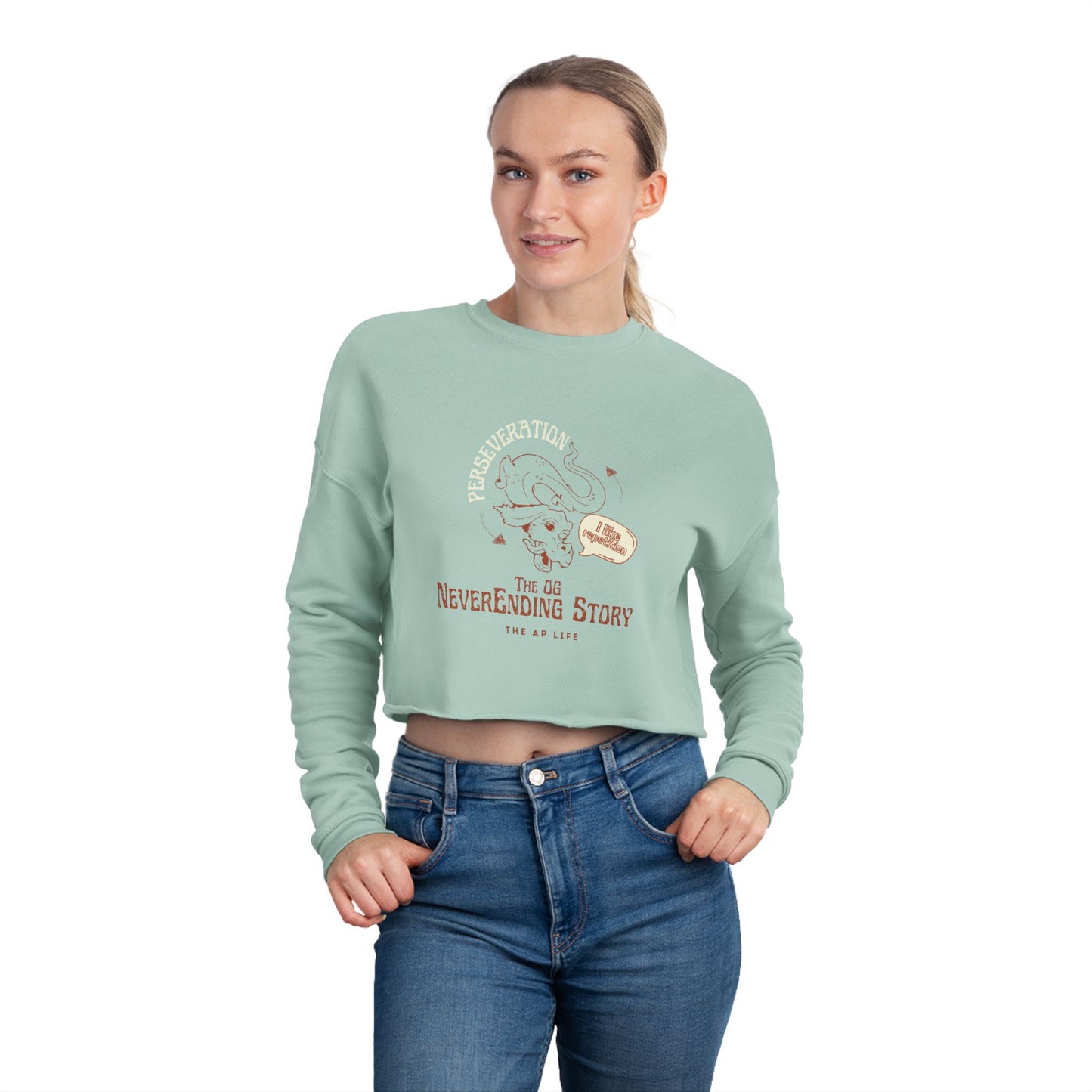 Perseveration - The OG Neverending Story - Women's Cropped Sweatshirt