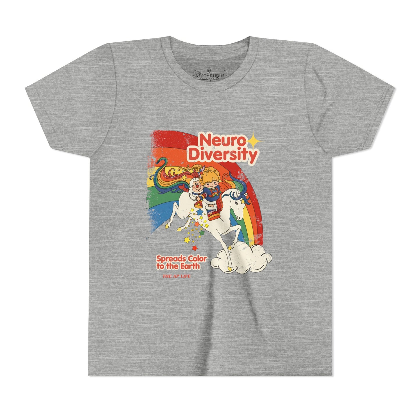 Neurodiversity Spreads Color to the Earth - Youth Unisex Short Sleeve Tee