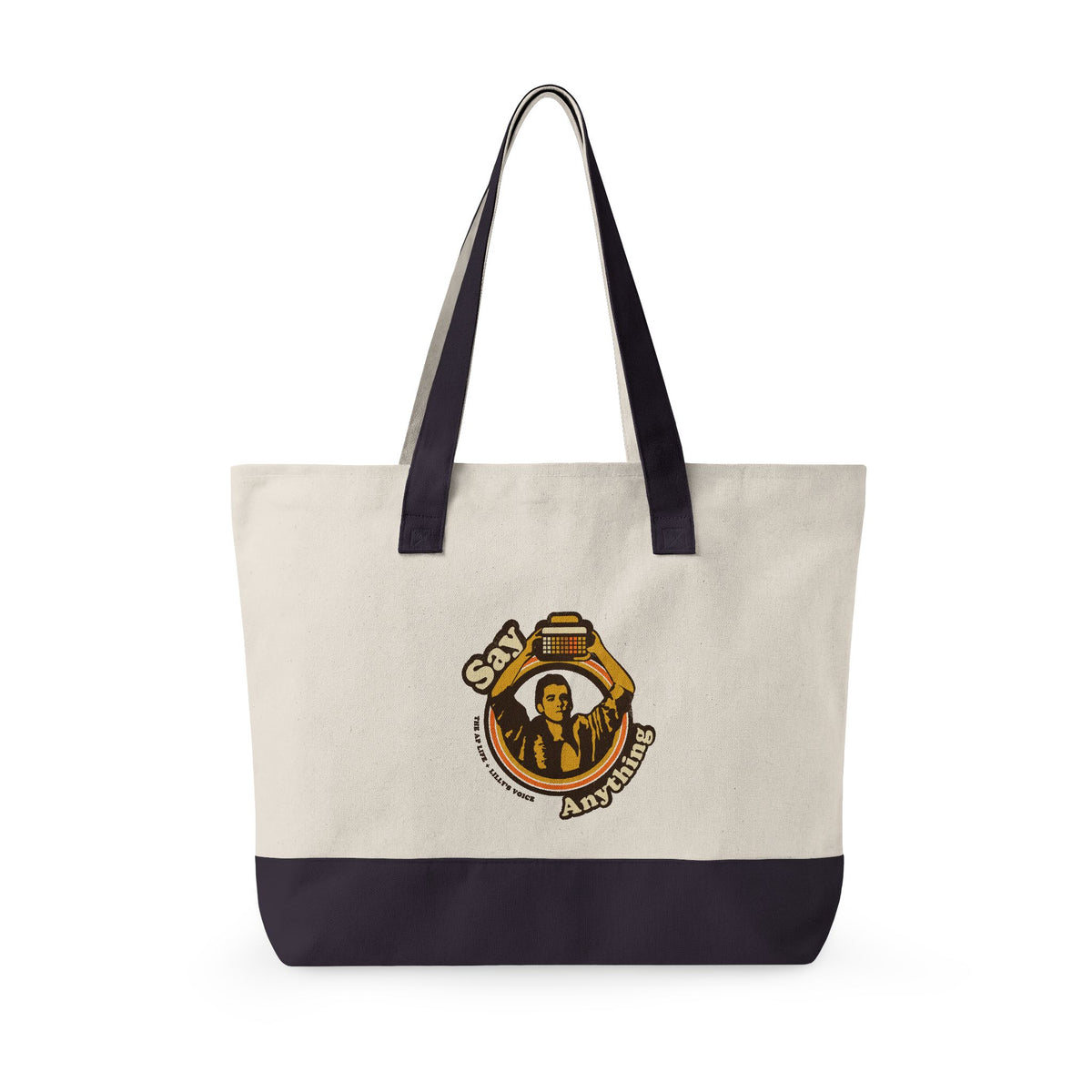 Say Anything - AAC - Lilly's Voice + The AP Life Collab - Zippered Canvas Tote