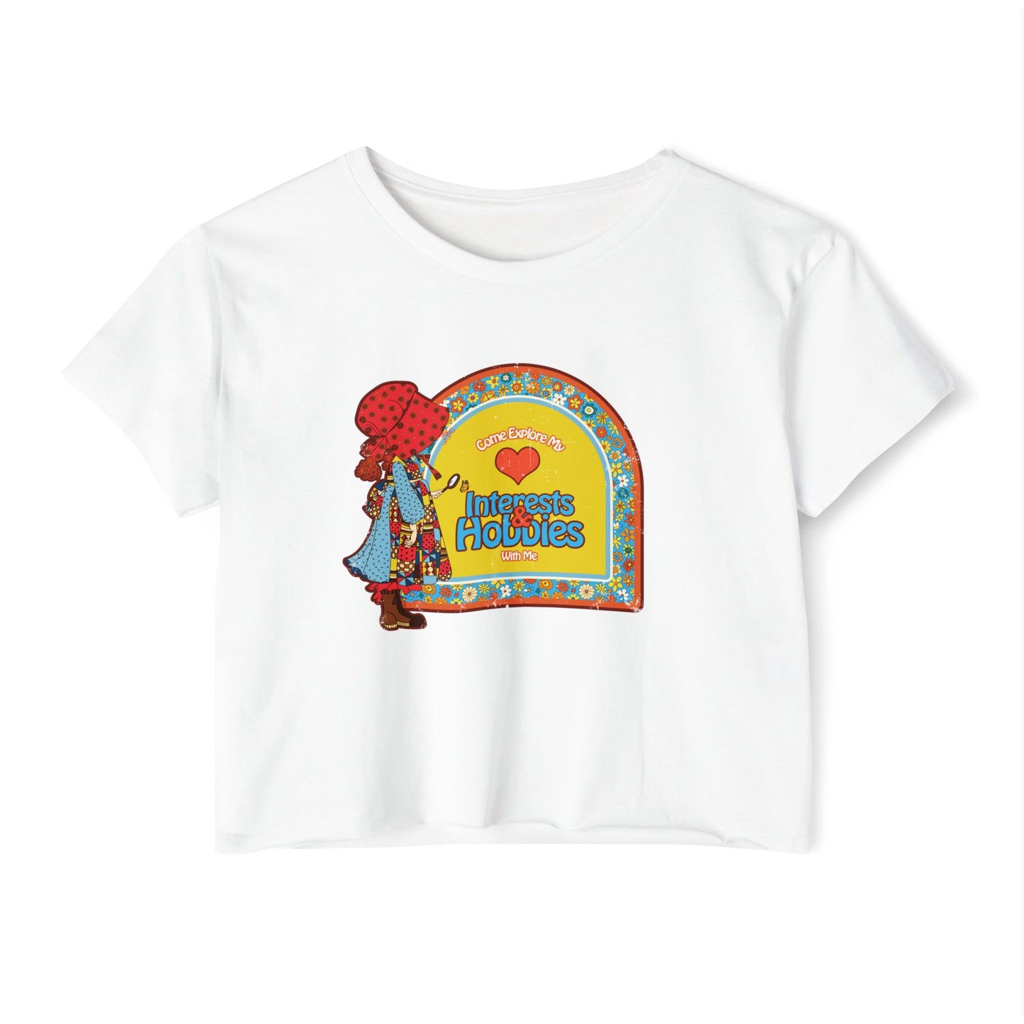 Come Explore my Interests & Hobbies with me - Women's Festival Cropped Tee