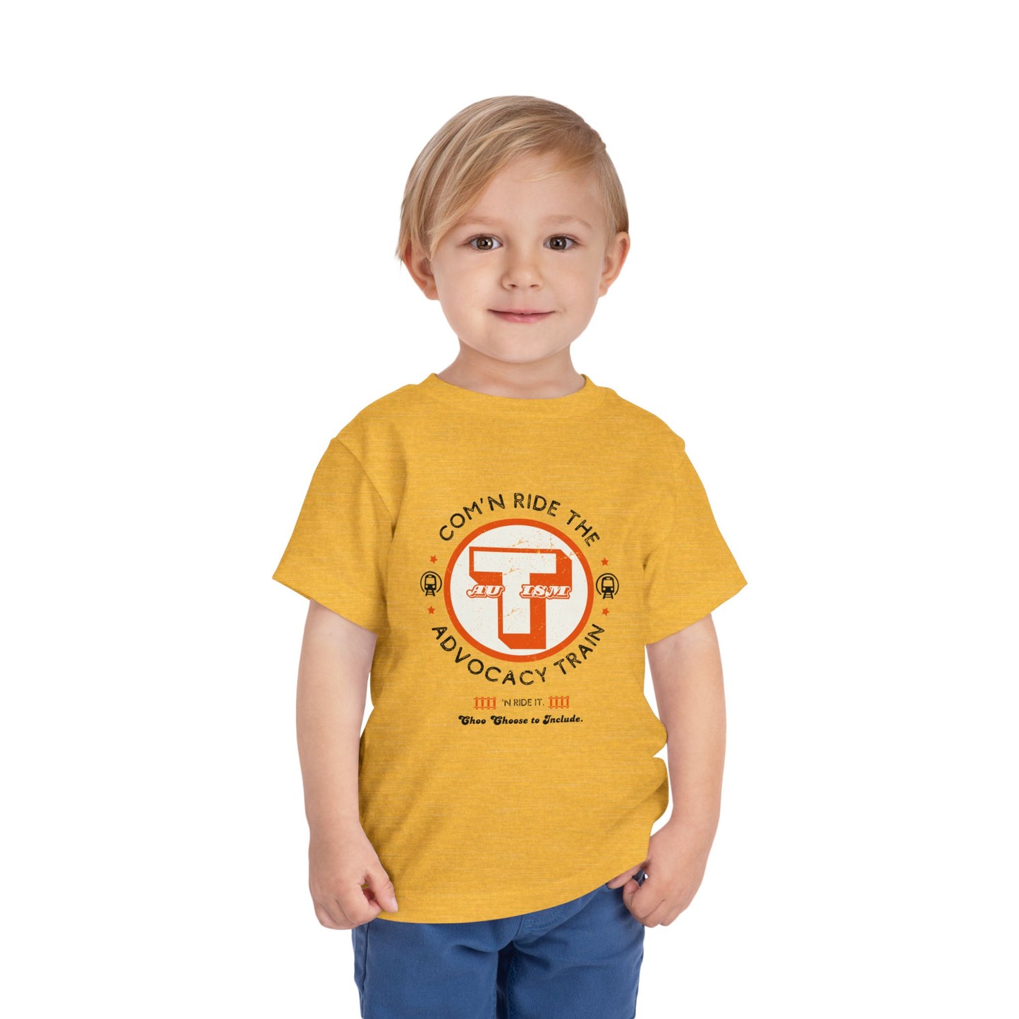 C'mon Ride The Autism Advocacy Train - Toddler Unisex Tee