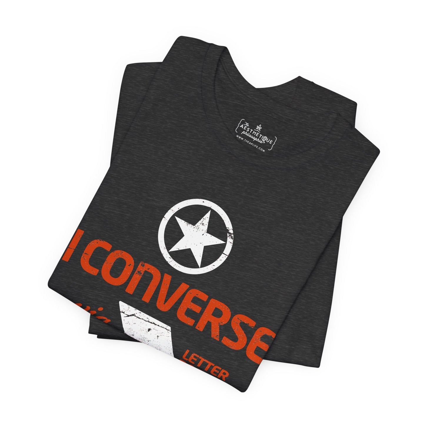 I Converse Via Letterboard - Unisex Jersey Short Sleeve Tee