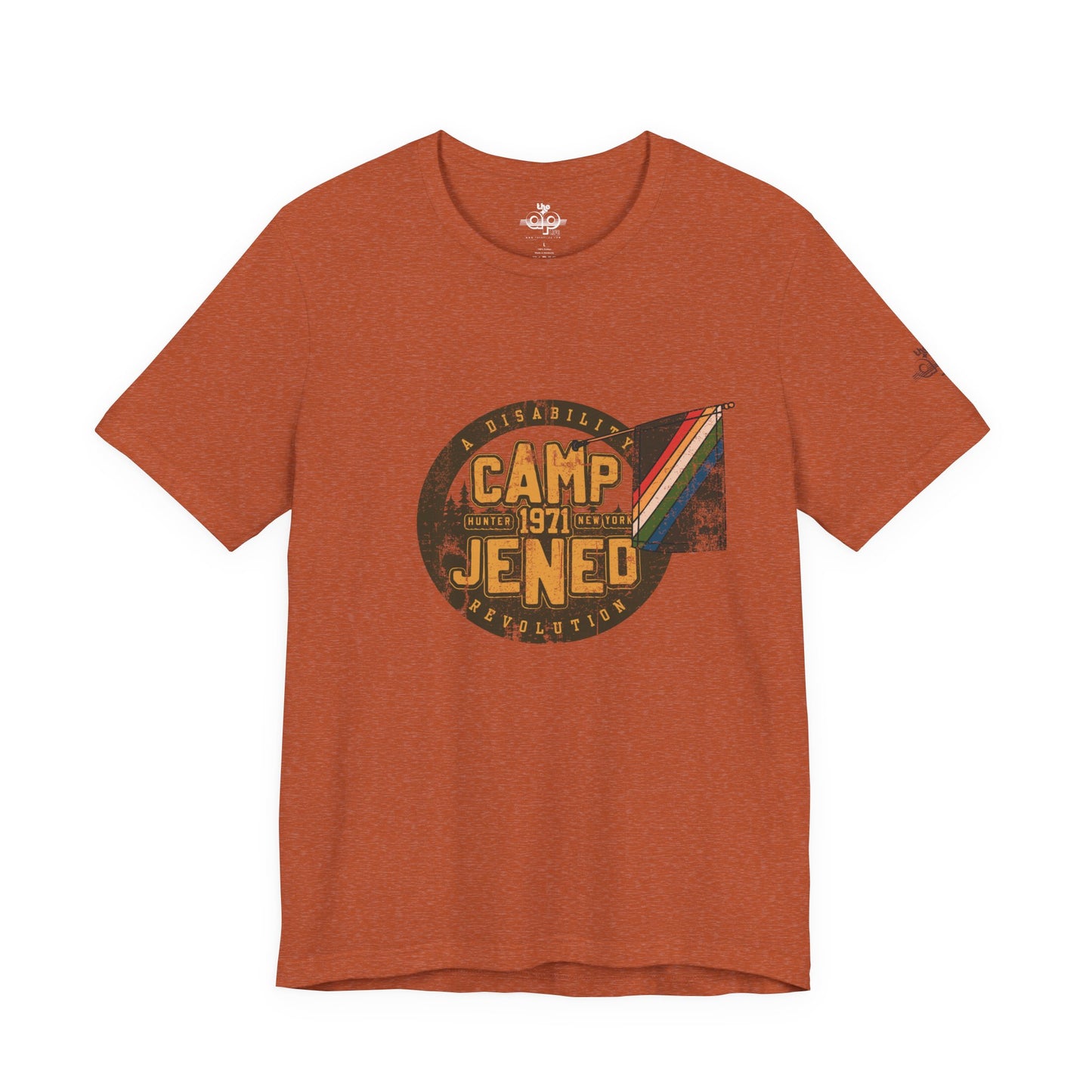 Camp Jened 1971 - A Disability Revolution - Adult Unisex Jersey Short Sleeve Tee