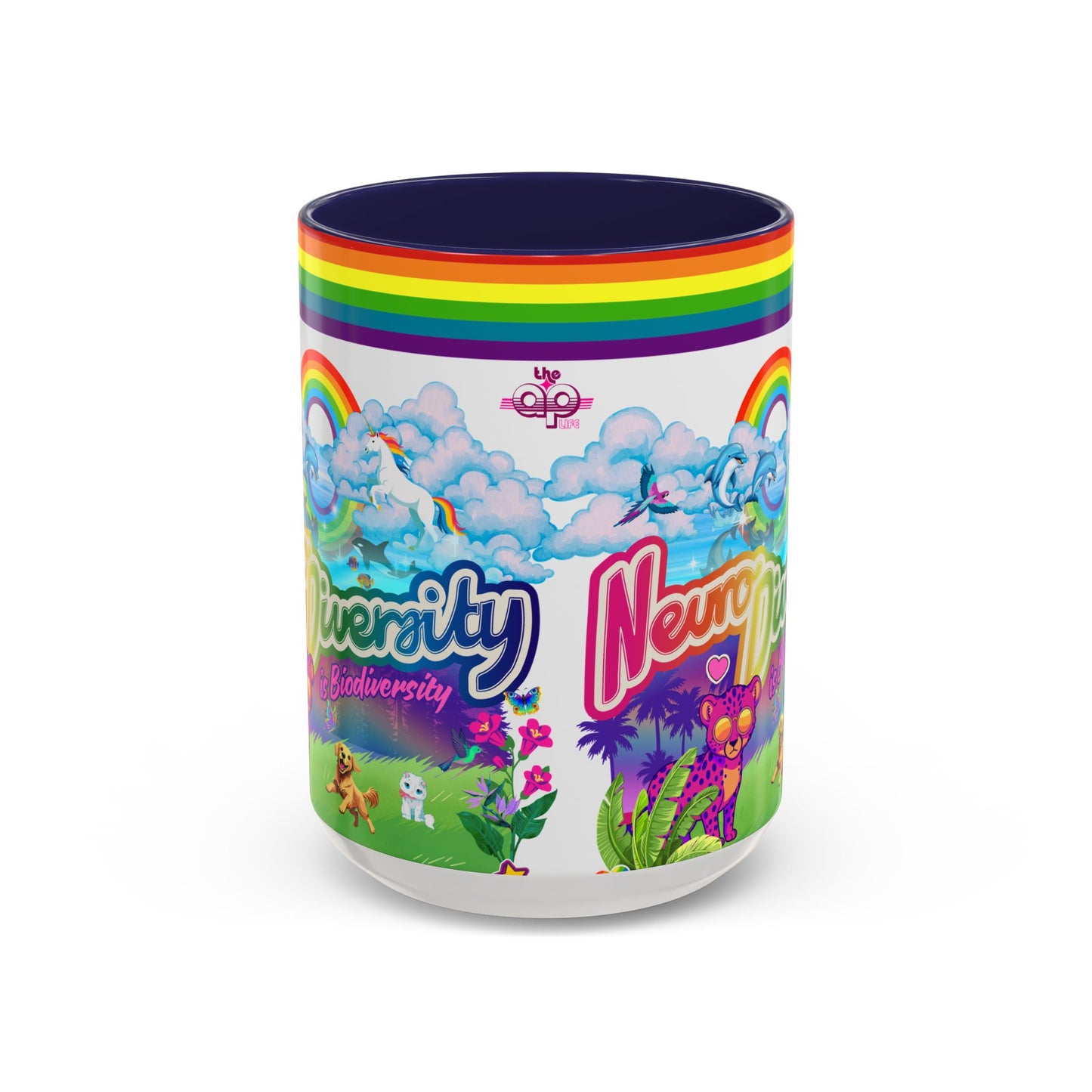 Neurodiversity is Biodiversity - Accent Coffee Mug (11, 15oz)
