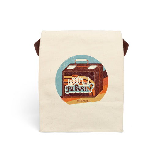 My Safe Foods Be Bussin' - Canvas Lunch Bag With Strap