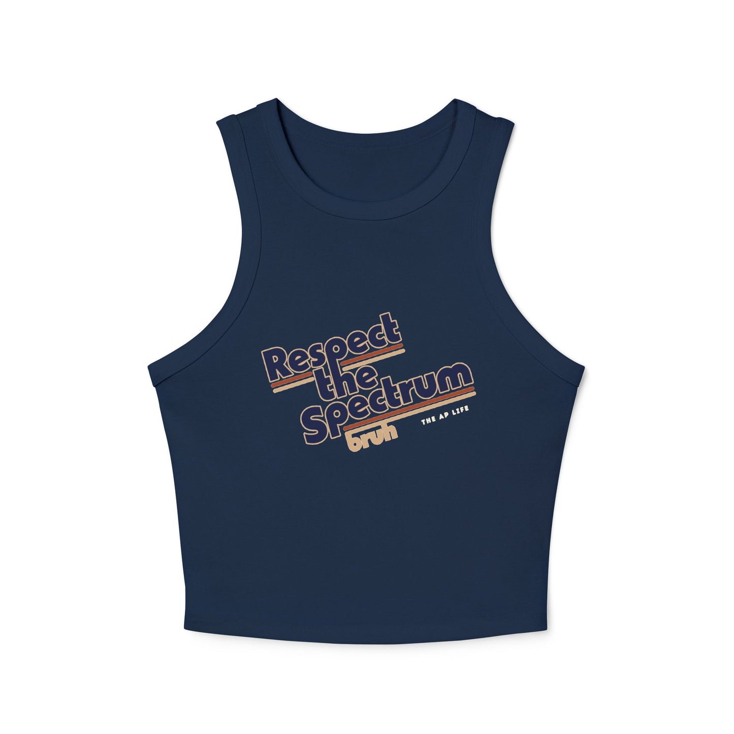 Respect the Spectrum, Bruh - Women's Racerback Cropped Tank top