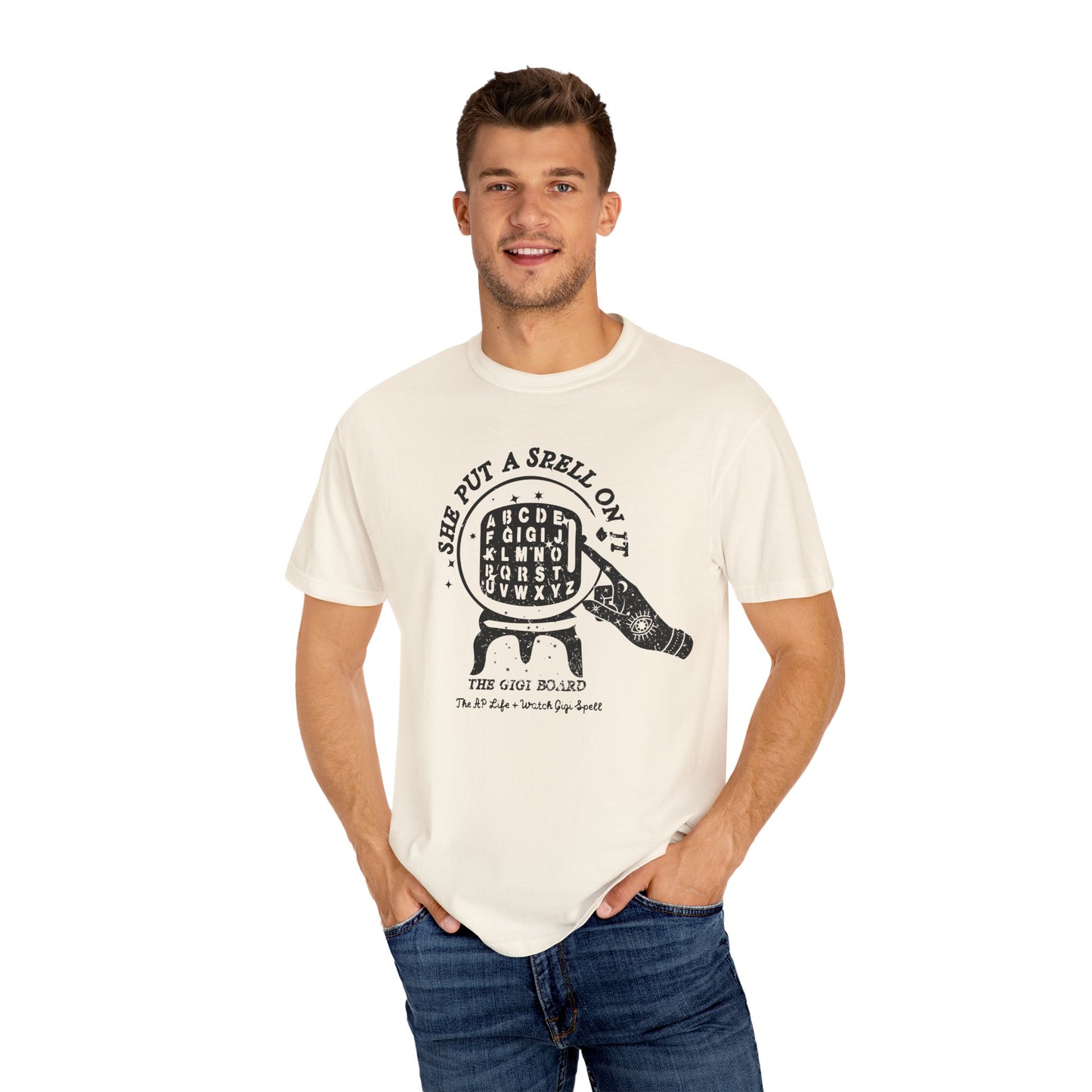 She Put a Spell on it - The Gigi Board - Adult Unisex Tee - Watch Gigi Spell Fundraiser