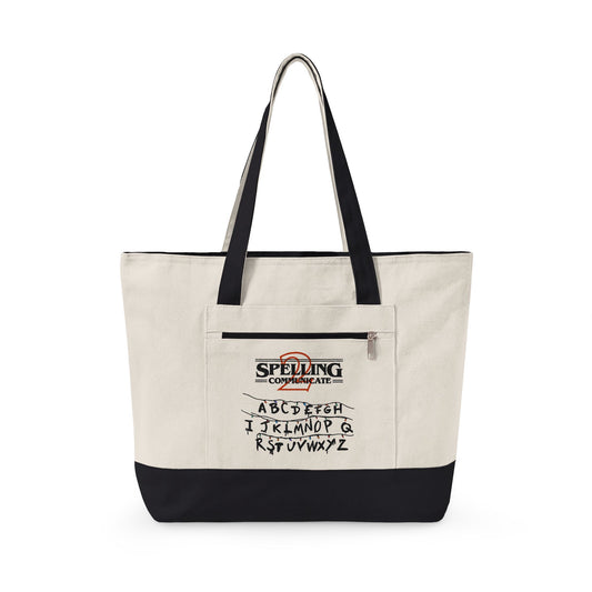 Spelling 2 Communicate - Zippered Canvas Tote