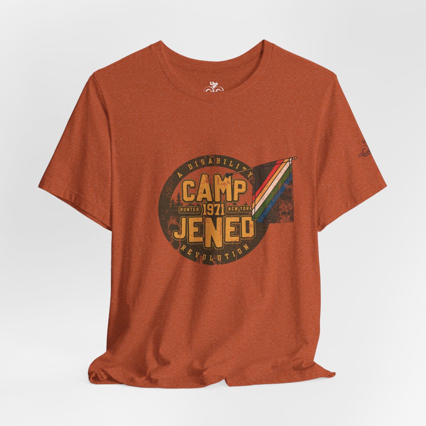 Camp Jened 1971 - A Disability Revolution - Adult Unisex Jersey Short Sleeve Tee