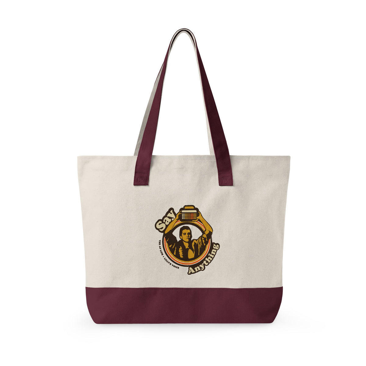 Say Anything - AAC - Lilly's Voice + The AP Life Collab - Zippered Canvas Tote