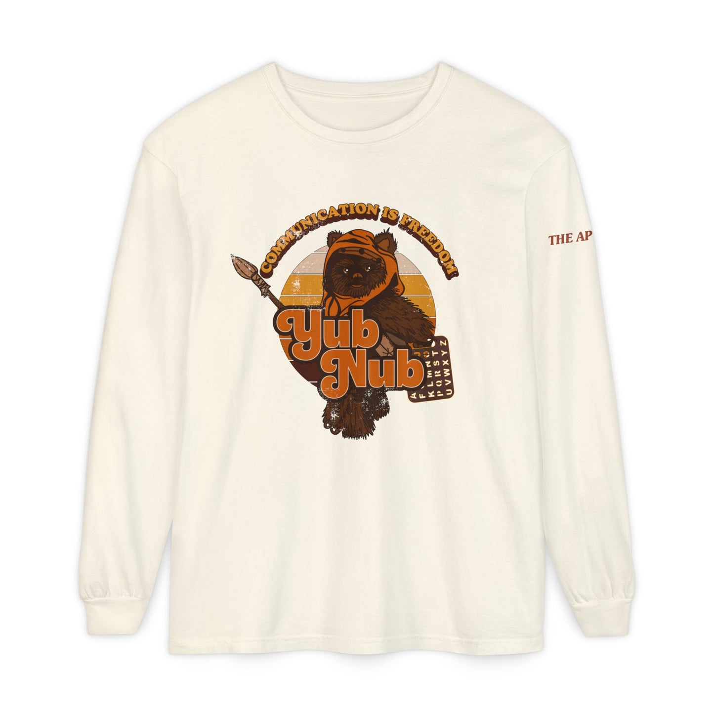 Communication is Freedom - Yub Nub - S2C - Adult Unisex Garment-dyed Long Sleeve T-Shirt