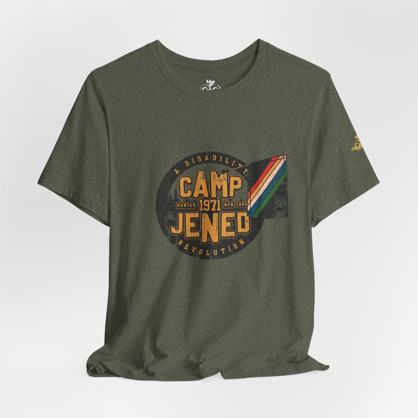 Camp Jened 1971 - A Disability Revolution - Adult Unisex Jersey Short Sleeve Tee