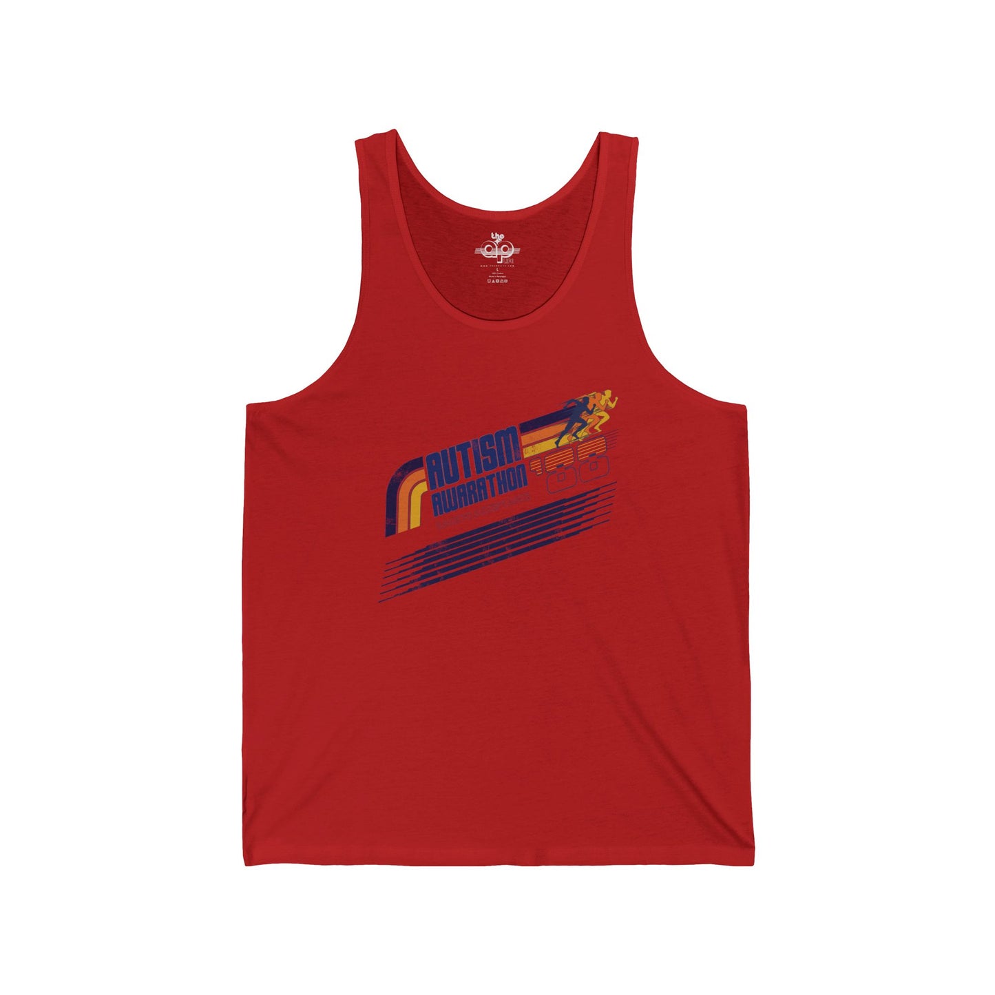 Autism Awarathon - Race to Acceptance - Adult Unisex Jersey Tank