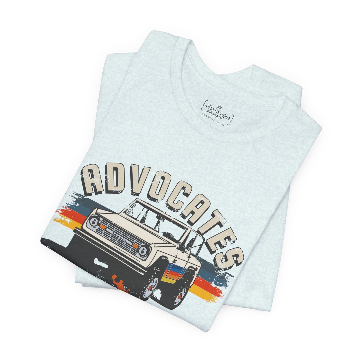 Advocates Keep Truckin', Keep Buckin' - Bronco Truck - Adult Unisex Jersey Tee