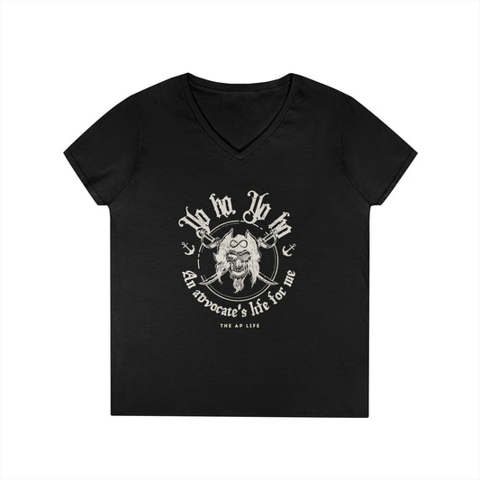 An Advocate's Life for Me - Pirates - Women's V-Neck T-Shirt