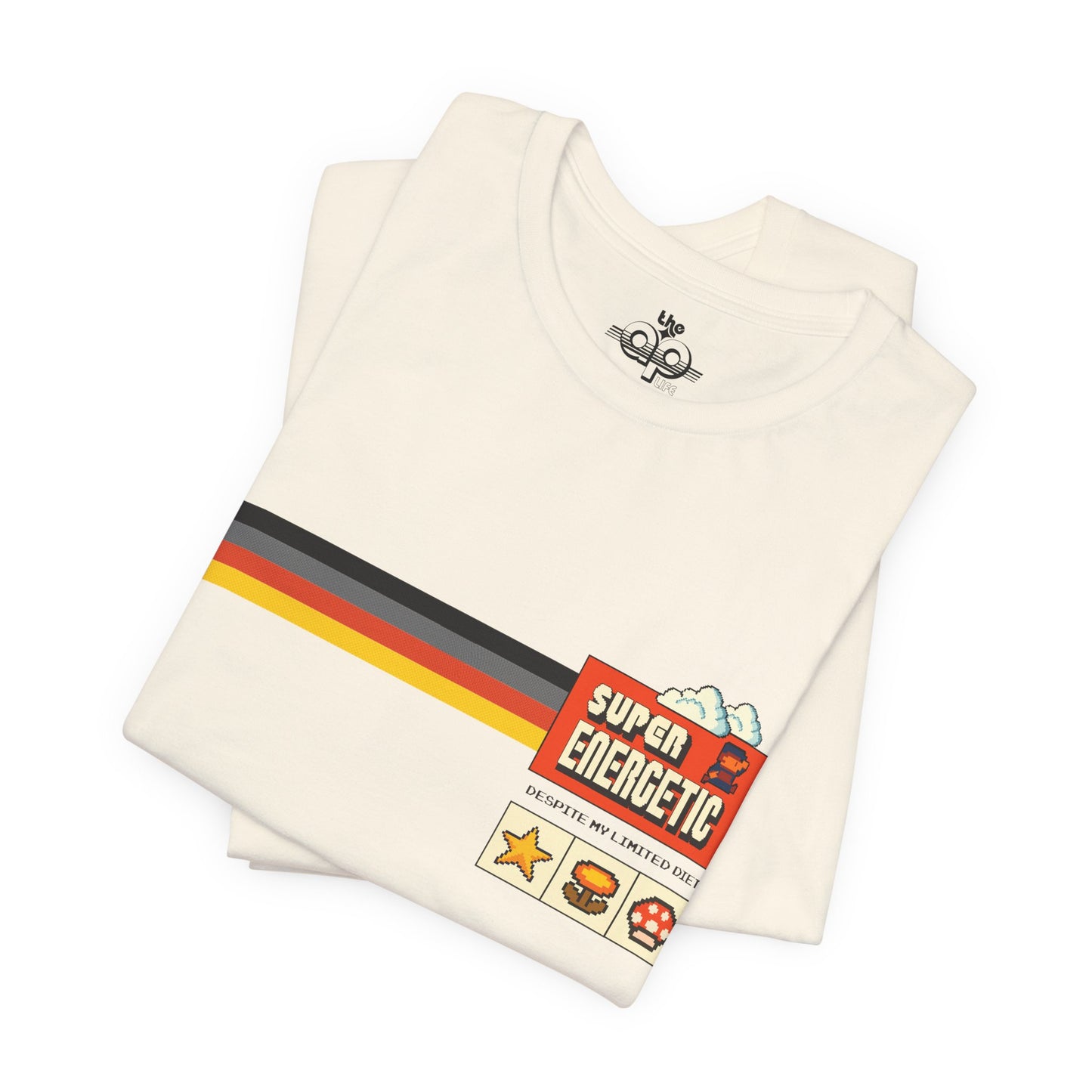 Super Energetic Despite My Limited Diet - Adult Unisex Jersey Short Sleeve Tee