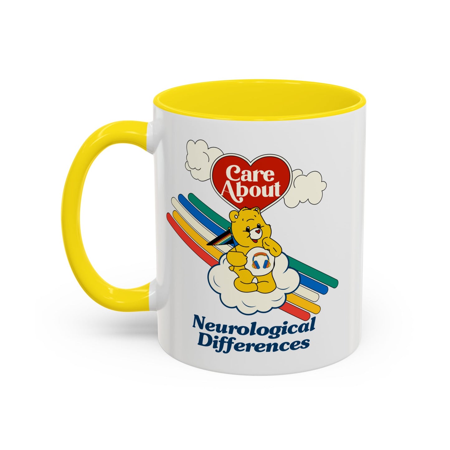 Care About Neurological Differences - Disability Rights - Accent Coffee Mug (11, 15oz)