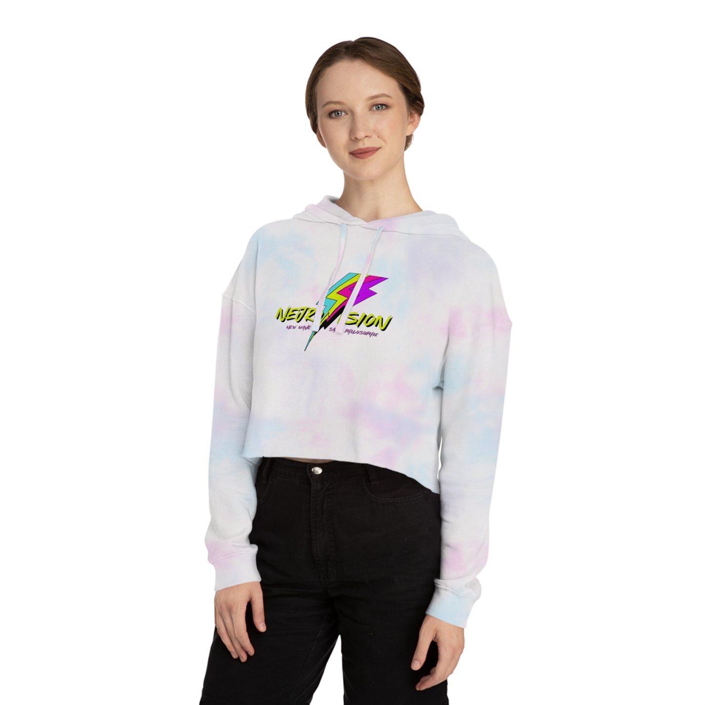 Neurovision - Match My Freq - Epilepsy Awareness Women's Cropped Hoodie