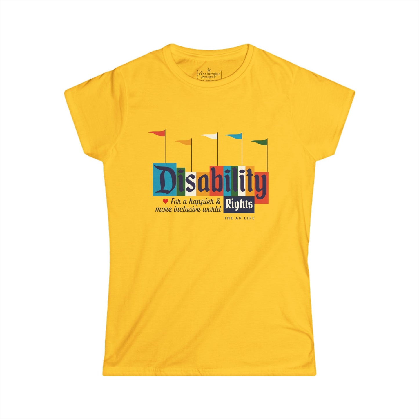 Disability Rights For A Happier & More Inclusive World - Women's Semi-Fitted Tee