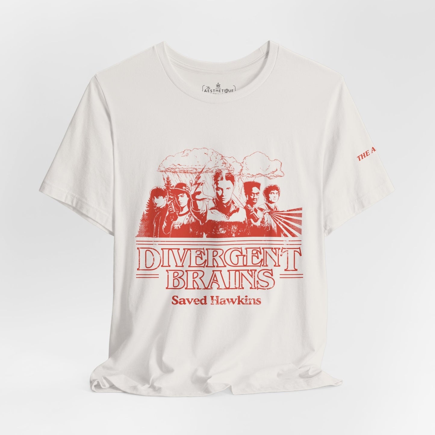 Divergent Brains Saved Hawkins - Adult Unisex Jersey Tee