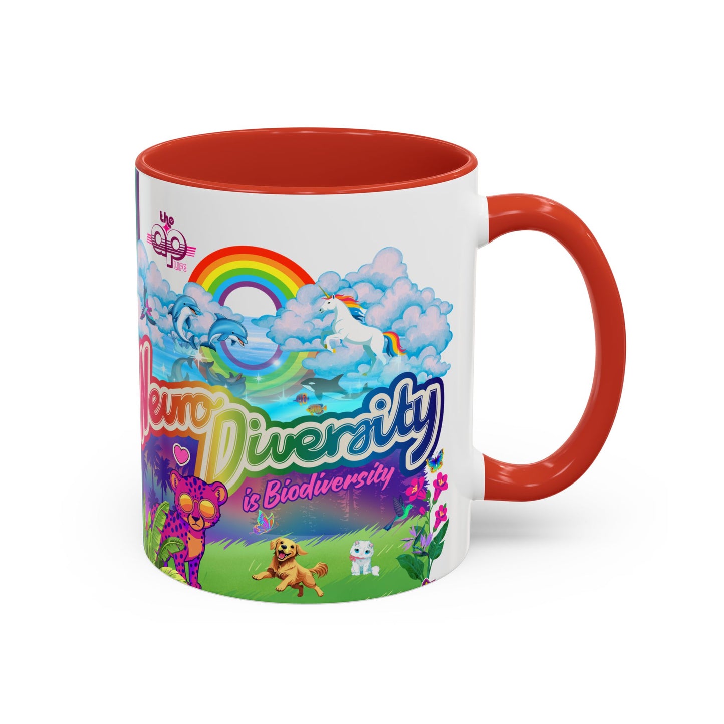 Neurodiversity is Biodiversity - Accent Coffee Mug (11, 15oz)