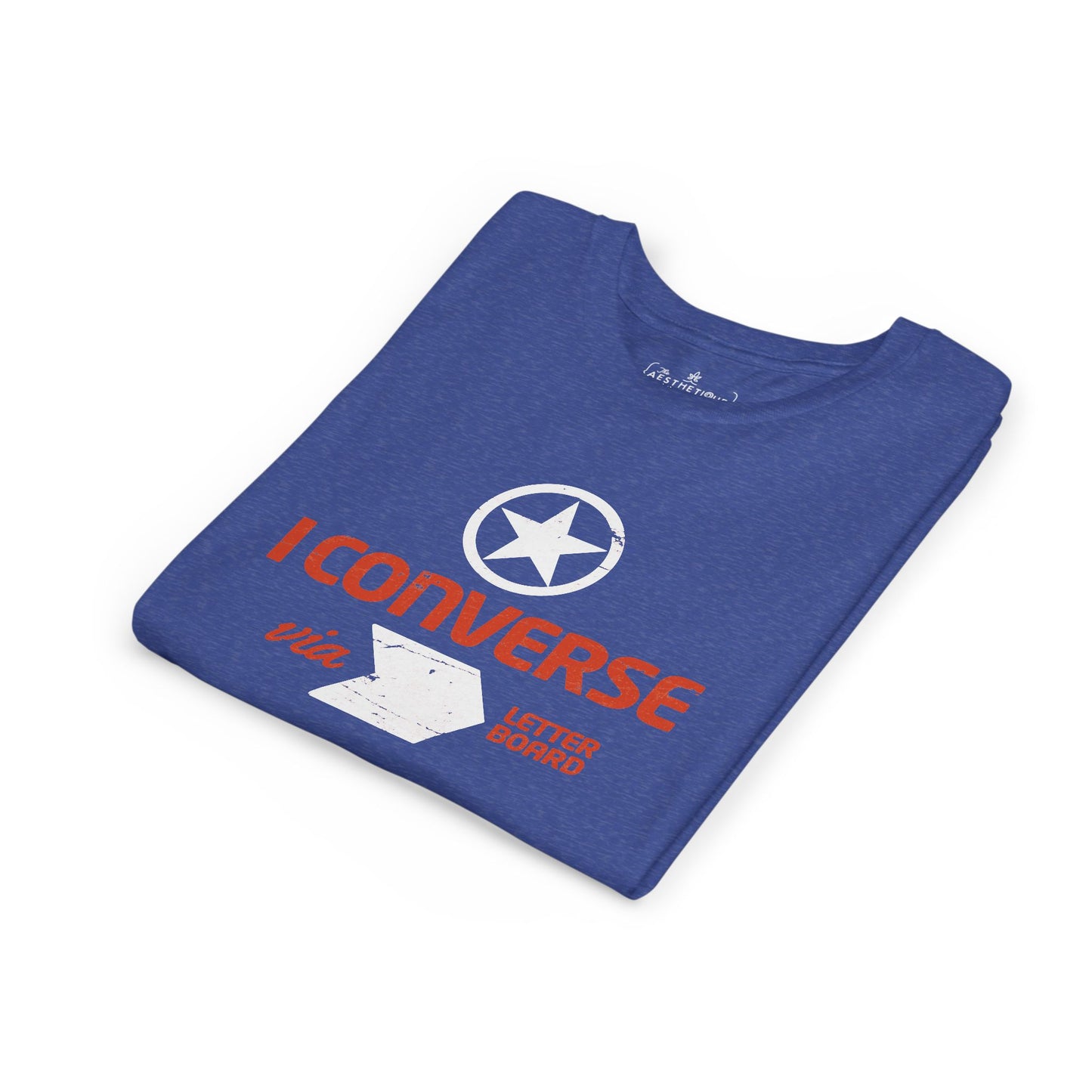 I Converse Via Letterboard - Youth Unisex Jersey Tee