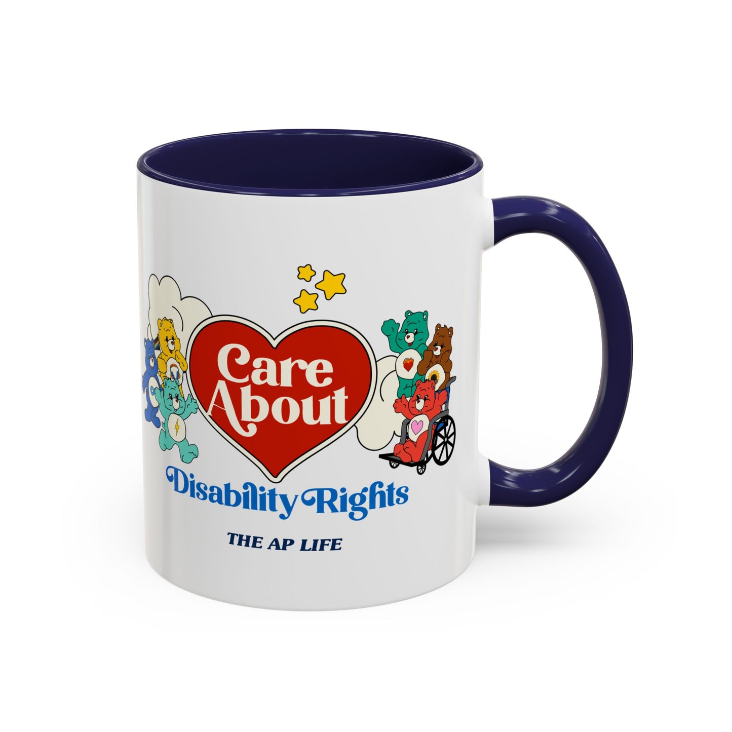 Care About Neurological Differences - Disability Rights - Accent Coffee Mug (11, 15oz)