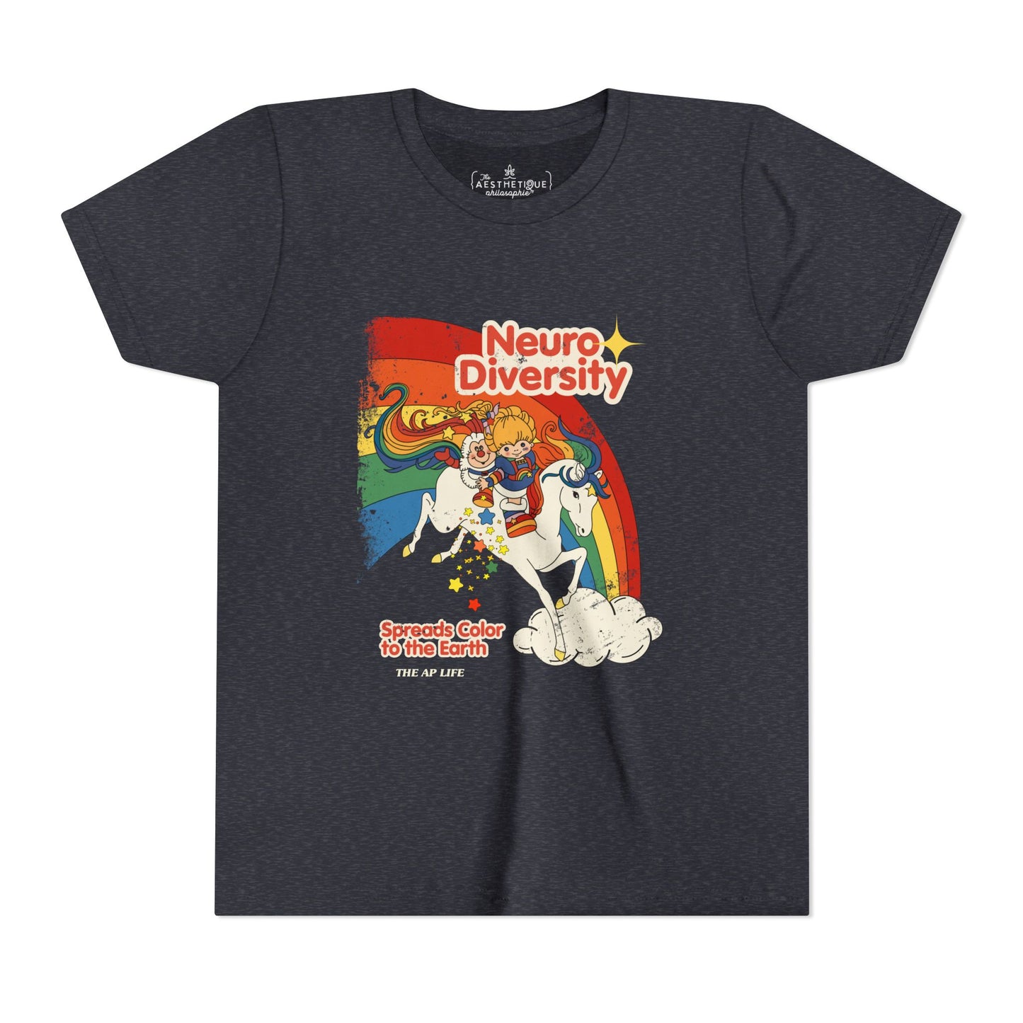 Neurodiversity Spreads Color to the Earth - Youth Unisex Short Sleeve Tee
