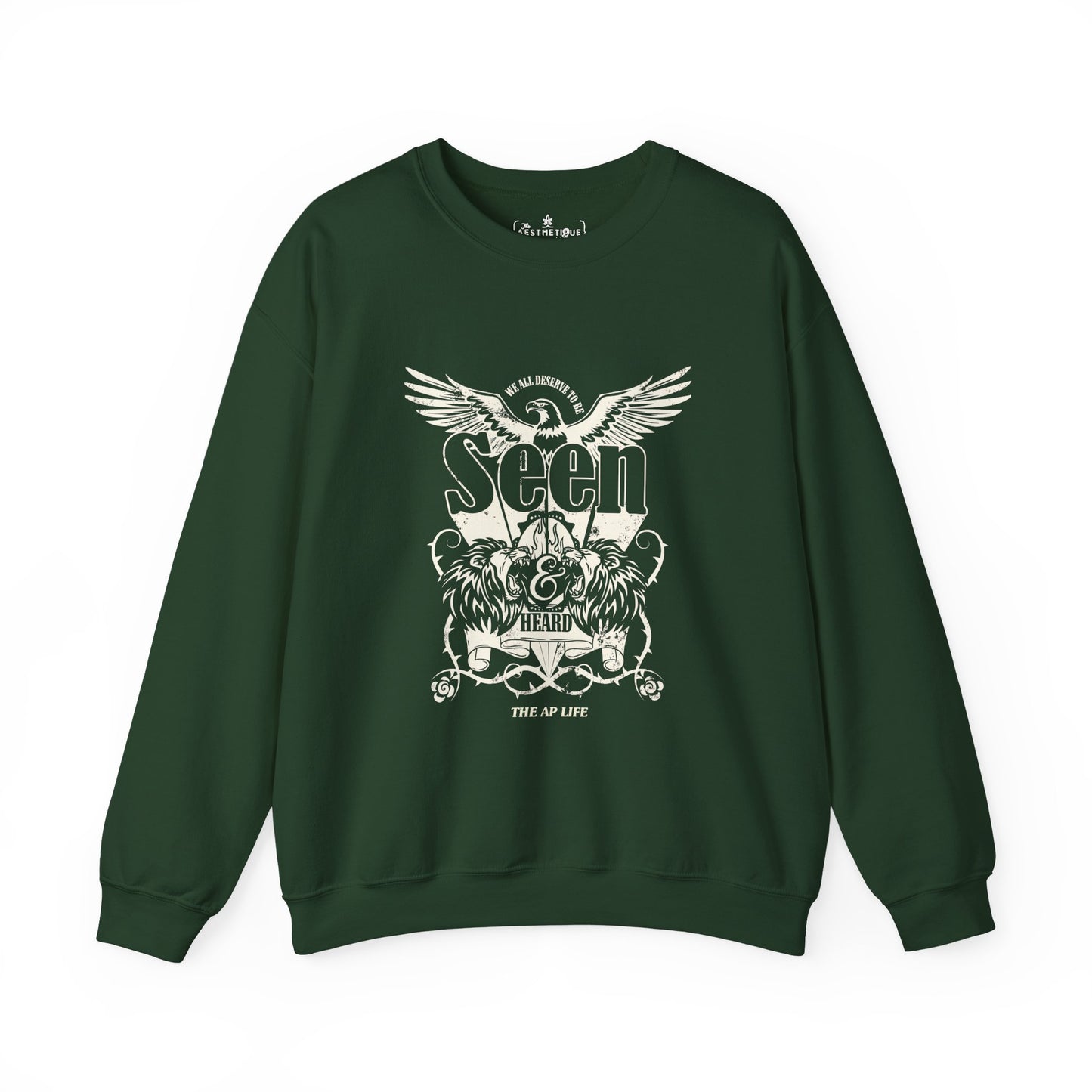 We All Deserve to be Seen & Heard - Adult Unisex Heavy Blend™ Crewneck Sweatshirt