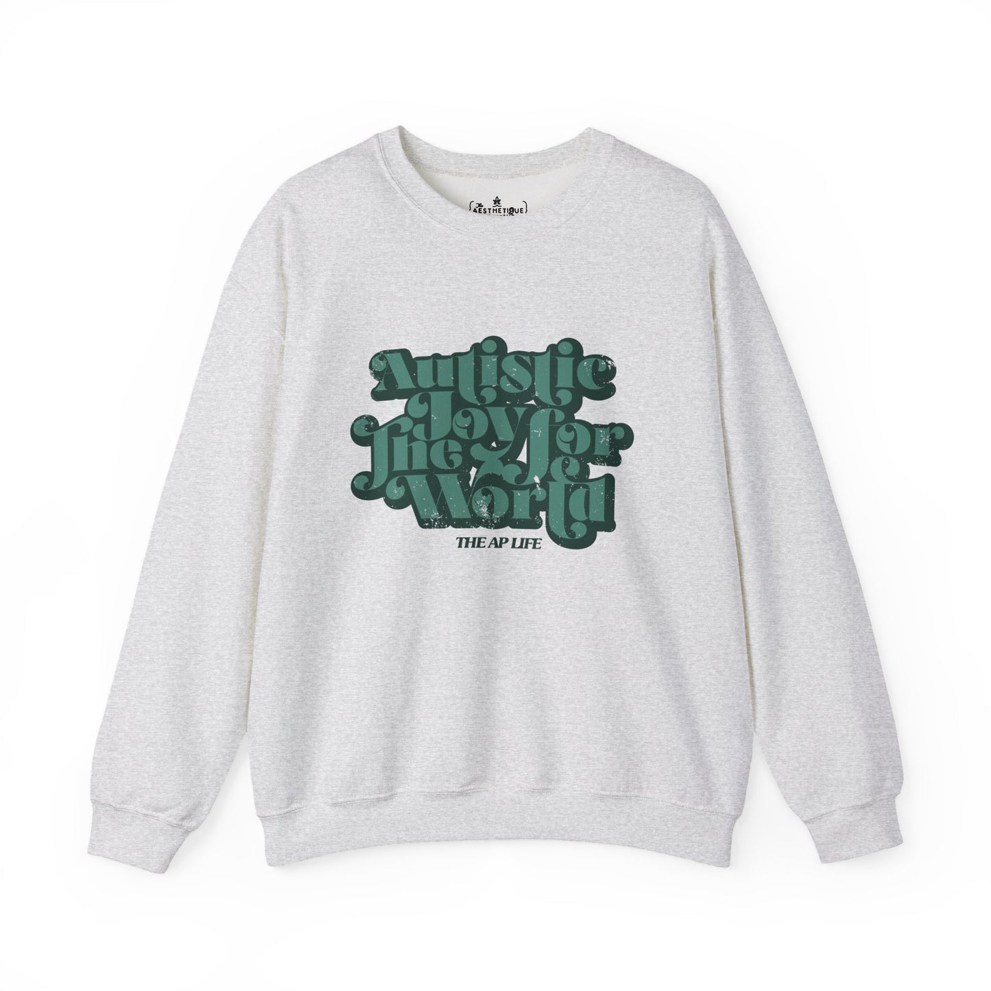 Autistic Joy for the World - Seasonal Style - Unisex Heavy Blend™ Crewneck Sweatshirt