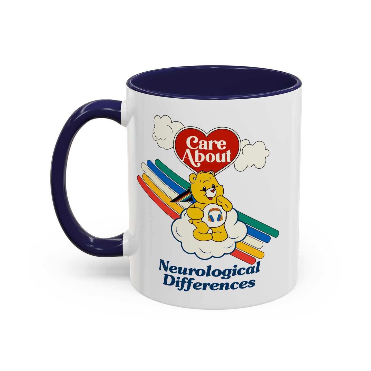 Care About Neurological Differences - Disability Rights - Accent Coffee Mug (11, 15oz)