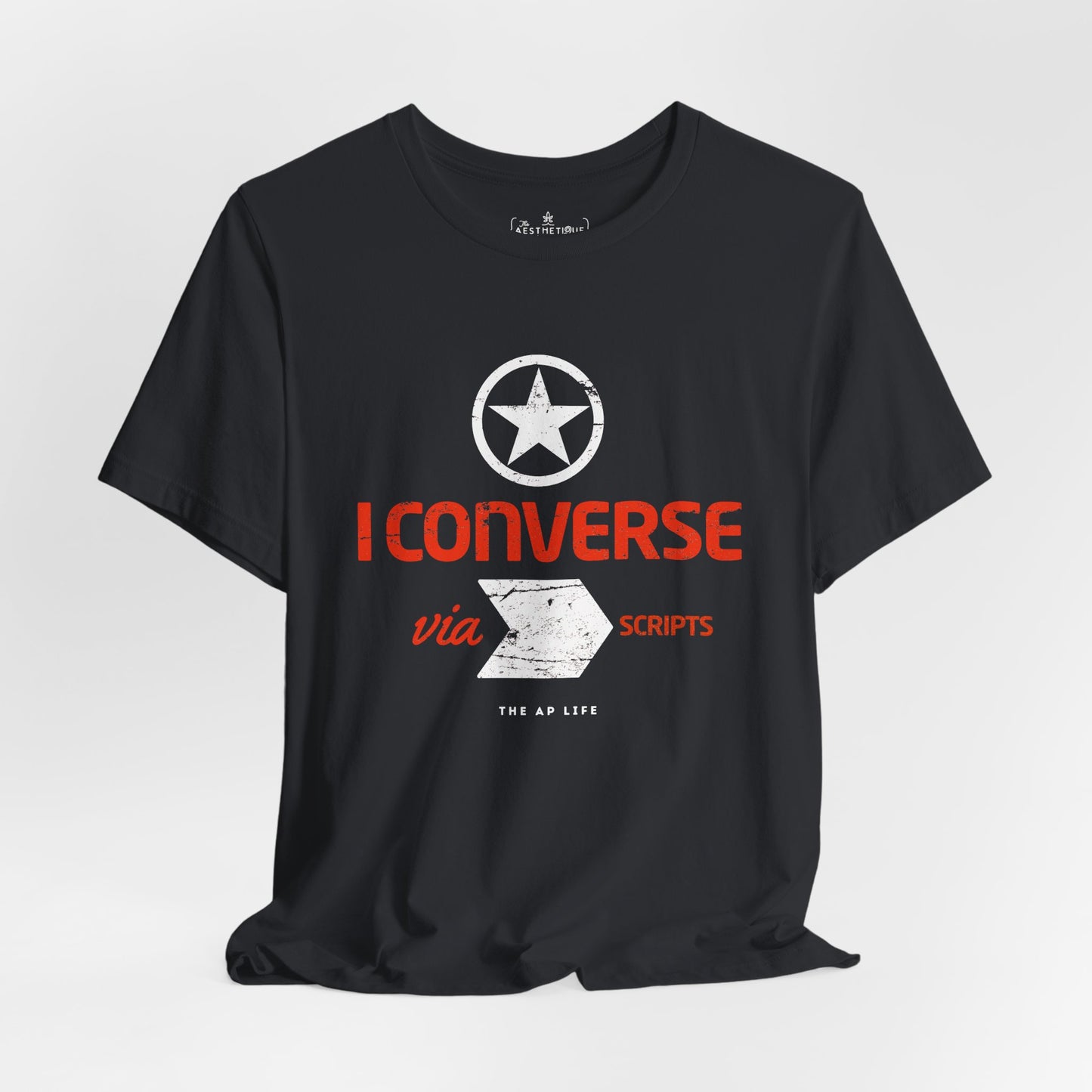 I Converse Via Scripts - GLP - Adult Unisex Jersey Tee