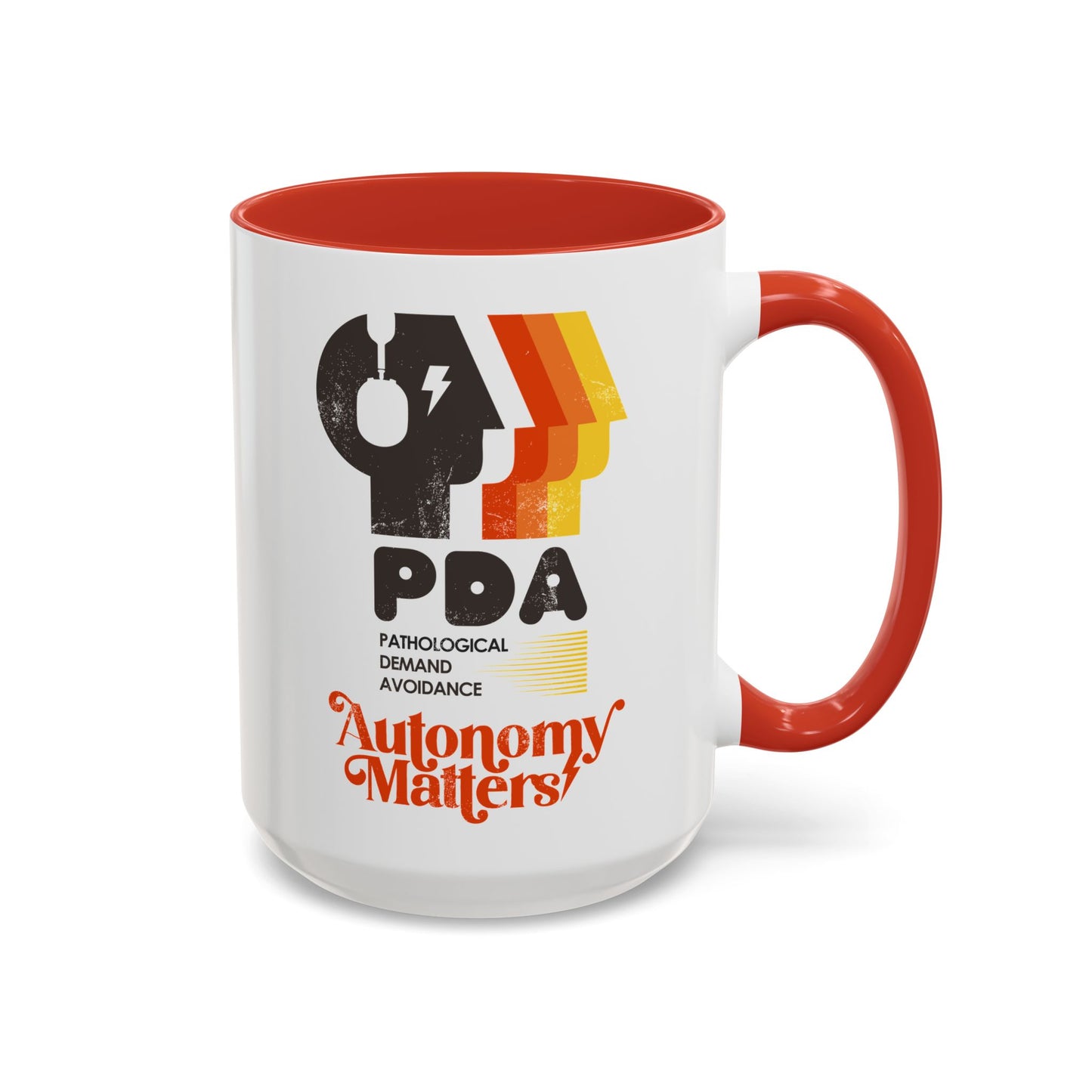 PDA - Pathological Demand Avoidance - Autonomy Matters - Accent Coffee Mug (11, 15oz)