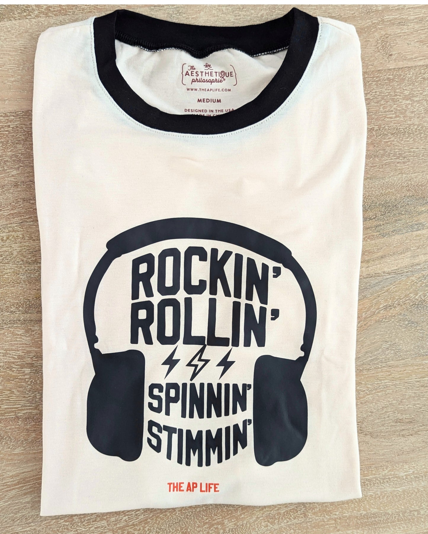 Rockin' Rollin' Spinnin' Stimmin' Unisex Ringer Tee