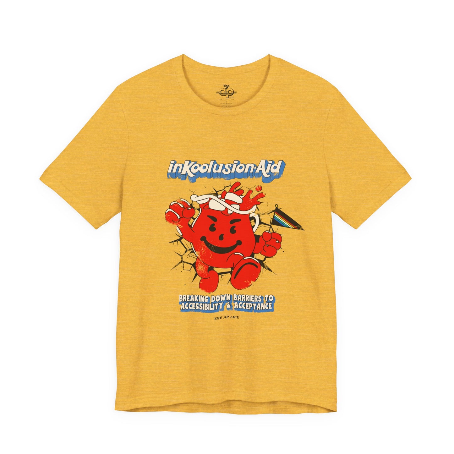 InKoolusion Aid - Breaking Down Barriers to Accessibility & Acceptance - Disability Rights - Adult Unisex Jersey Short Sleeve Tee