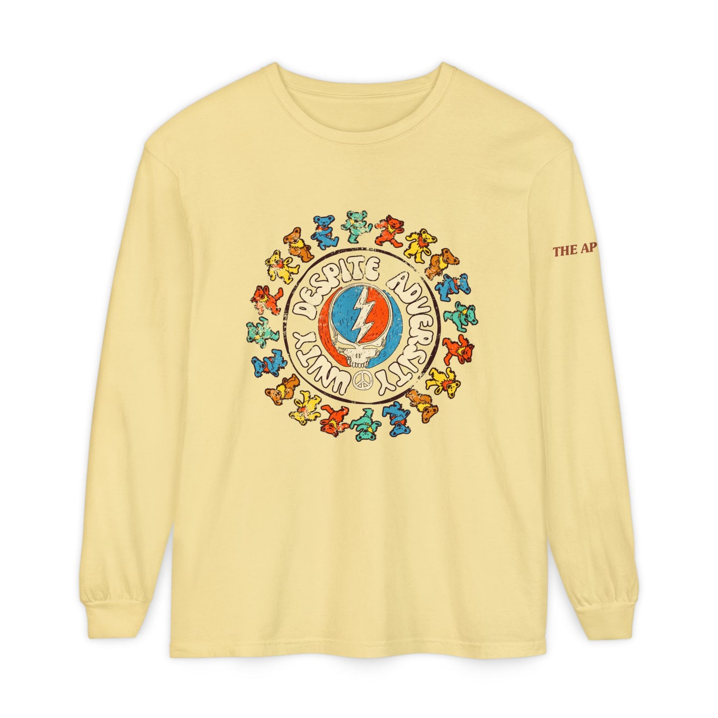 Unity Despite Adversity - Unisex Garment-dyed Long Sleeve T-Shirt