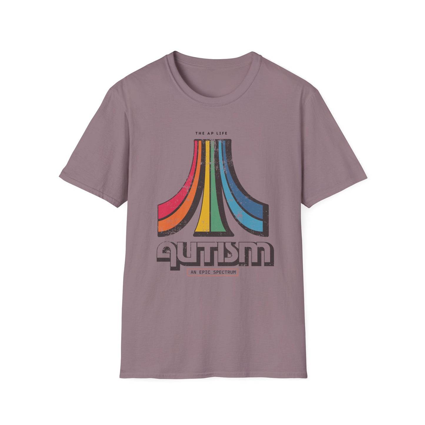 Autism - An Epic Spectrum - Retro Gaming Style Adult Unisex Softstyle T-Shirt