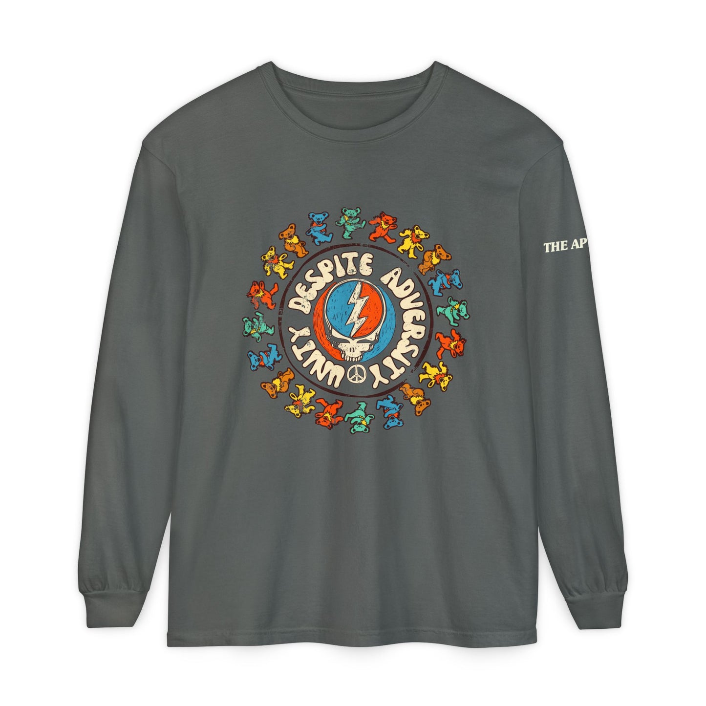 Unity Despite Adversity - Unisex Garment-dyed Long Sleeve T-Shirt