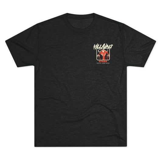Villains of The Autistic Community Series - Stigma - Zachary Lierman - Adult Unisex Triblend Tee