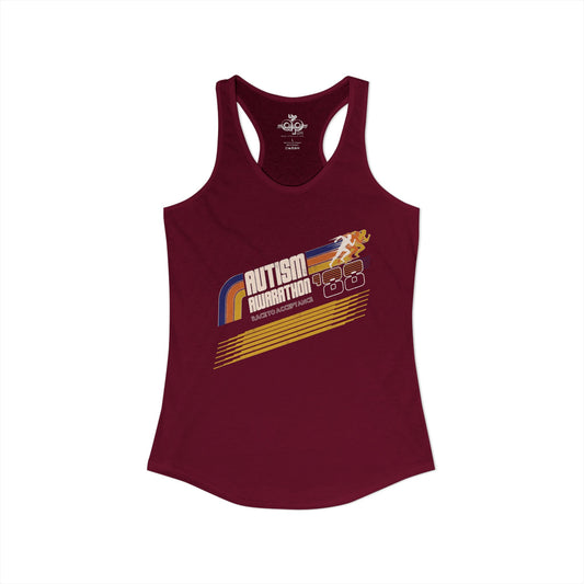 Autism Awarathon - Race to Acceptance - Women's Ideal Racerback Tank
