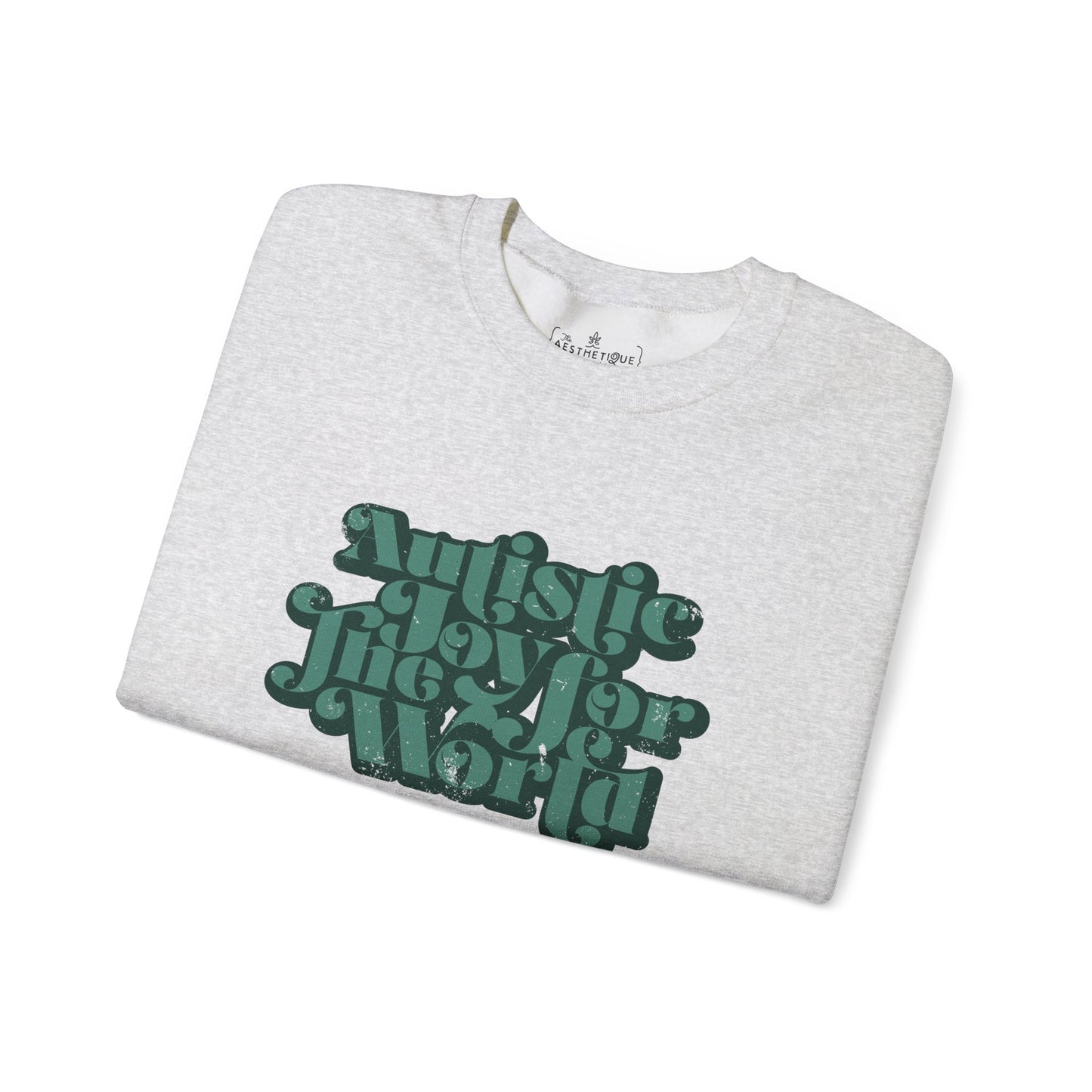 Autistic Joy for the World - Seasonal Style - Unisex Heavy Blend™ Crewneck Sweatshirt