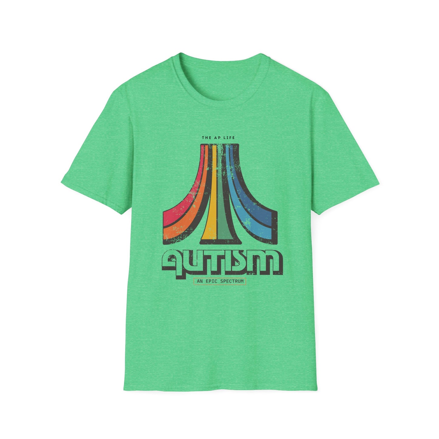 Autism - An Epic Spectrum - Retro Gaming Style Adult Unisex Softstyle T-Shirt