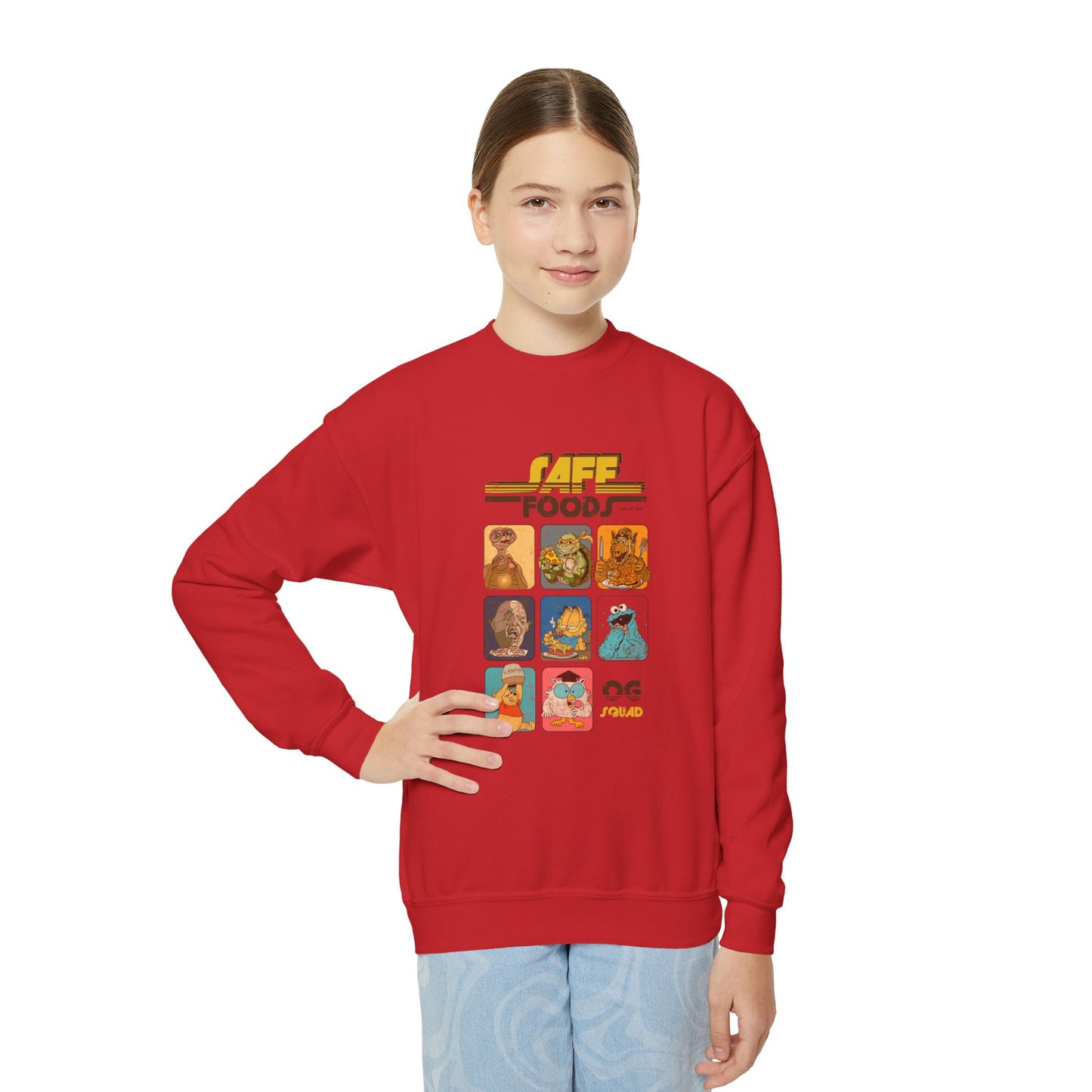 Safe Foods - OG Squad - Youth Unisex Crewneck Sweatshirt