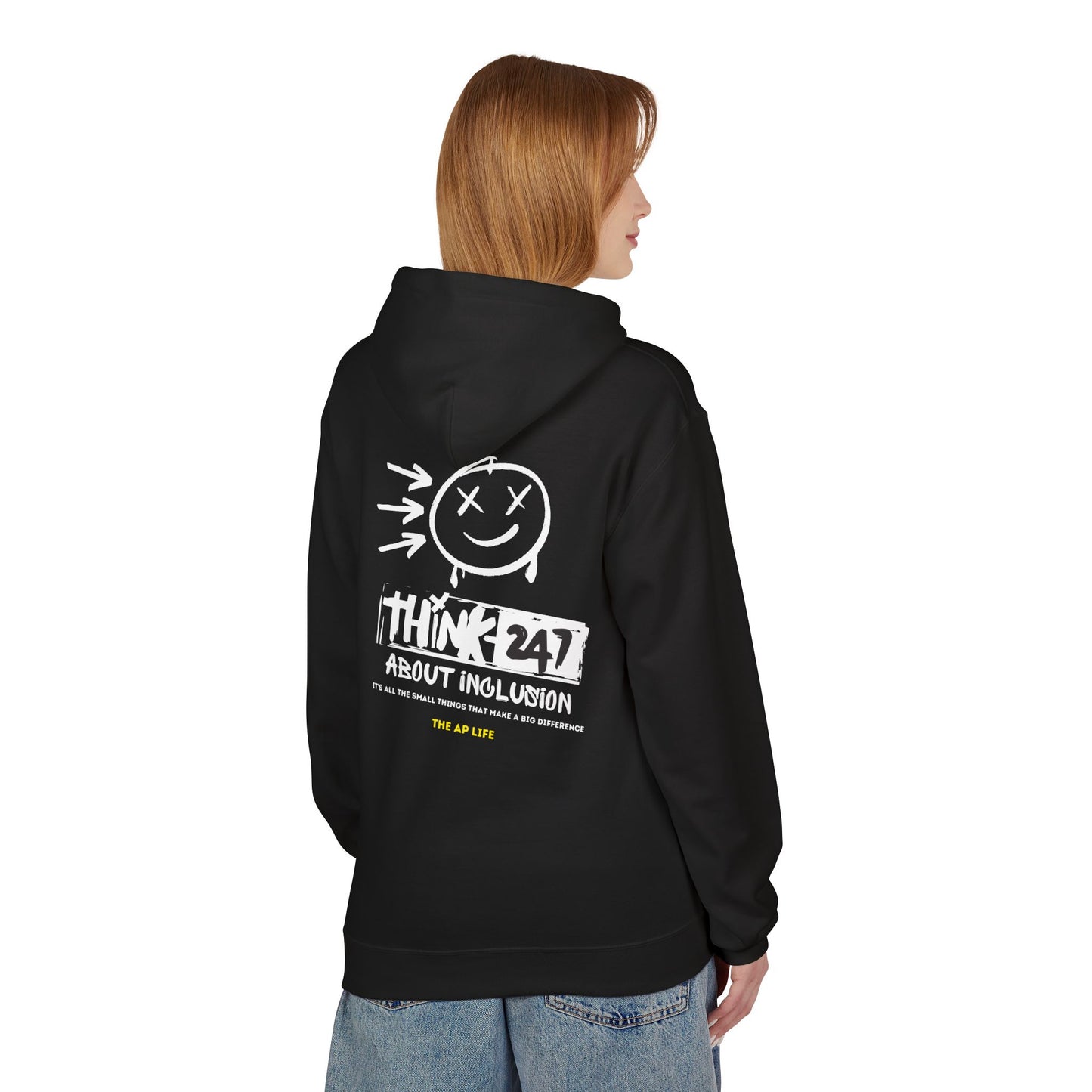 Think-247 About Inclusion - Unisex Midweight Softstyle Fleece Hoodie