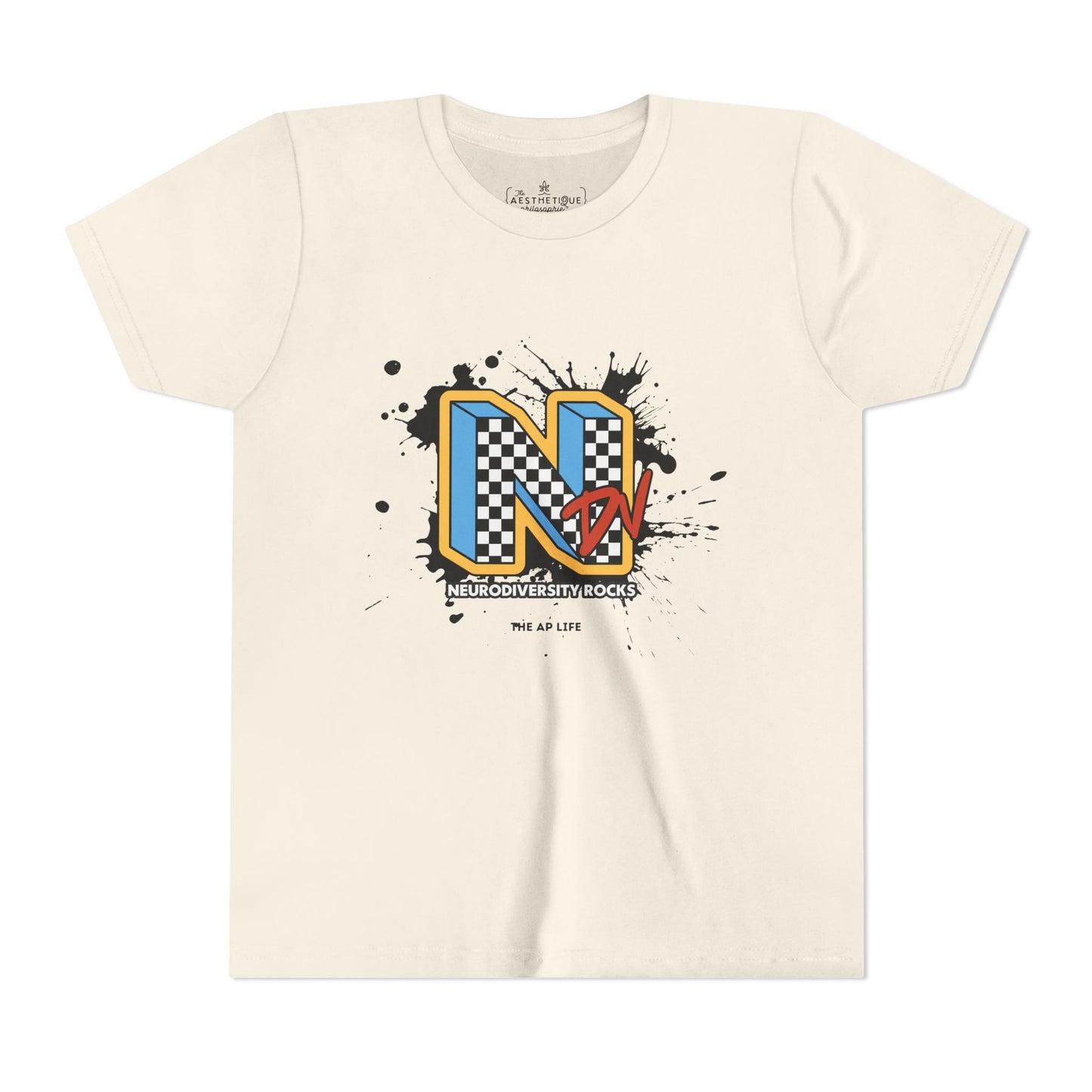 NDV Neurodiversity Rocks - YOUTH Short Sleeve Tee