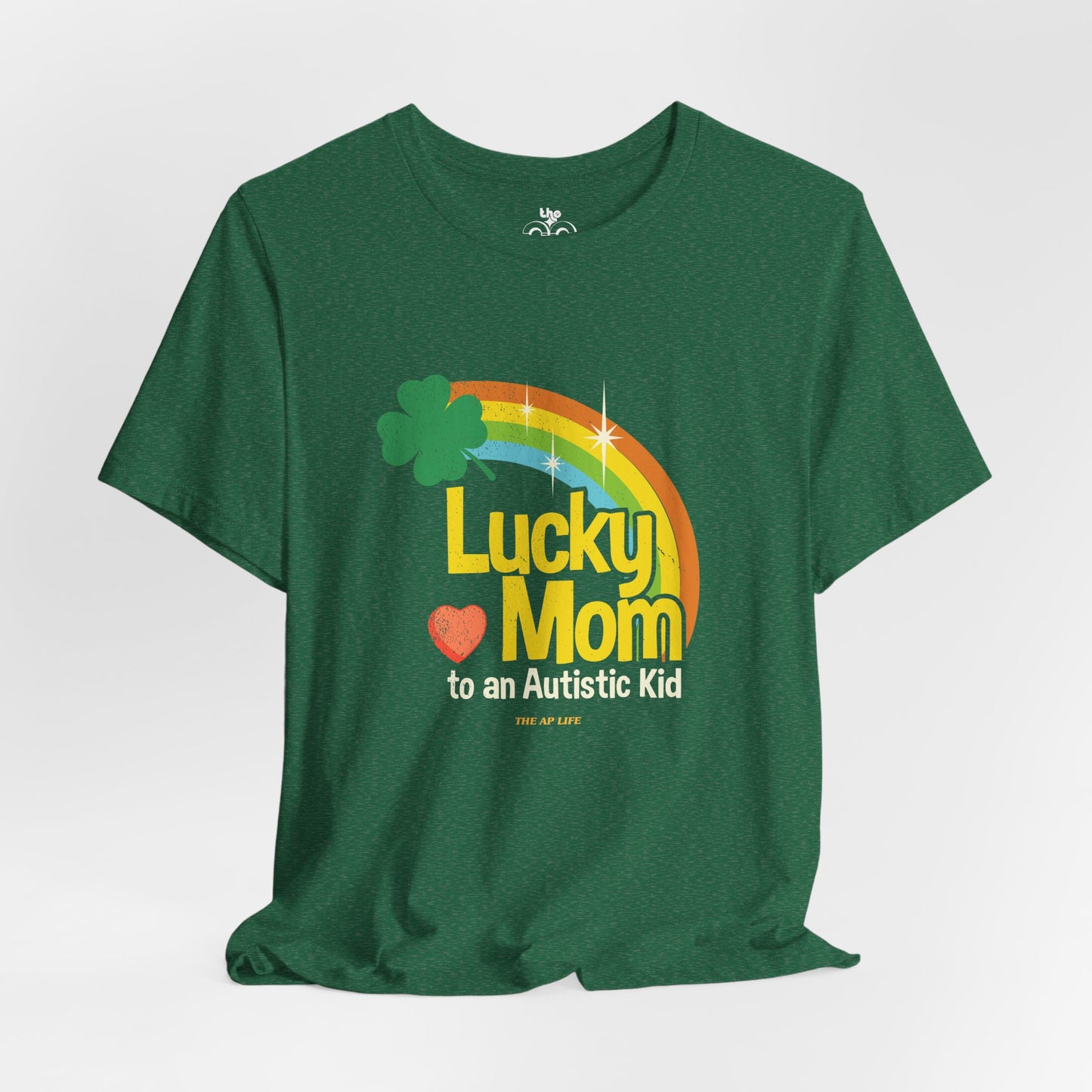 Lucky Mom to an Autistic Kid - Adult Unisex Jersey Short Sleeve Tee