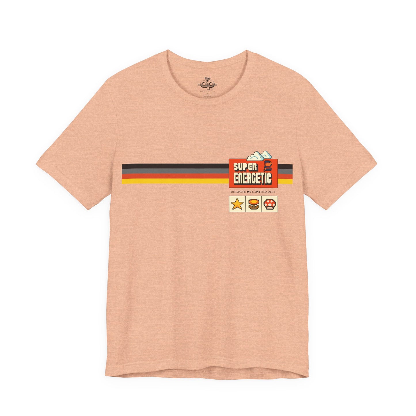 Super Energetic Despite My Limited Diet - Adult Unisex Jersey Short Sleeve Tee