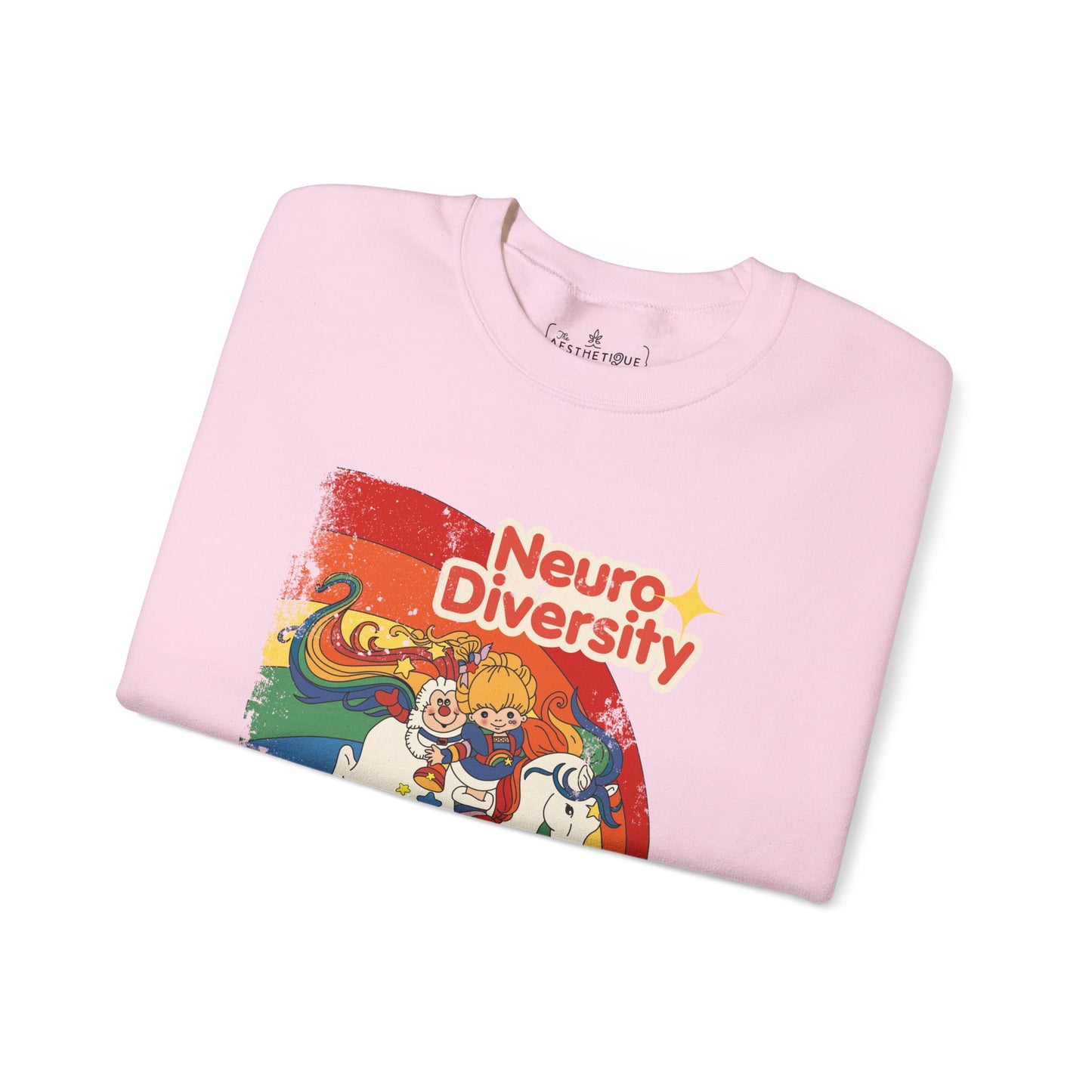 Neurodiversity Spreads Color to the Earth - Adult Unisex Heavy Blend™ Crewneck Sweatshirt