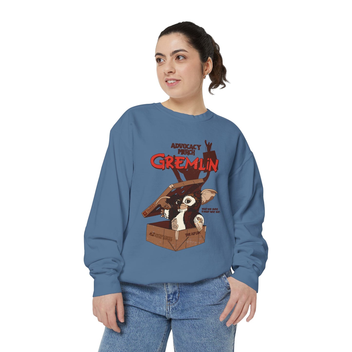Advocacy Merch Gremlin - Adult Unisex Garment-Dyed Sweatshirt