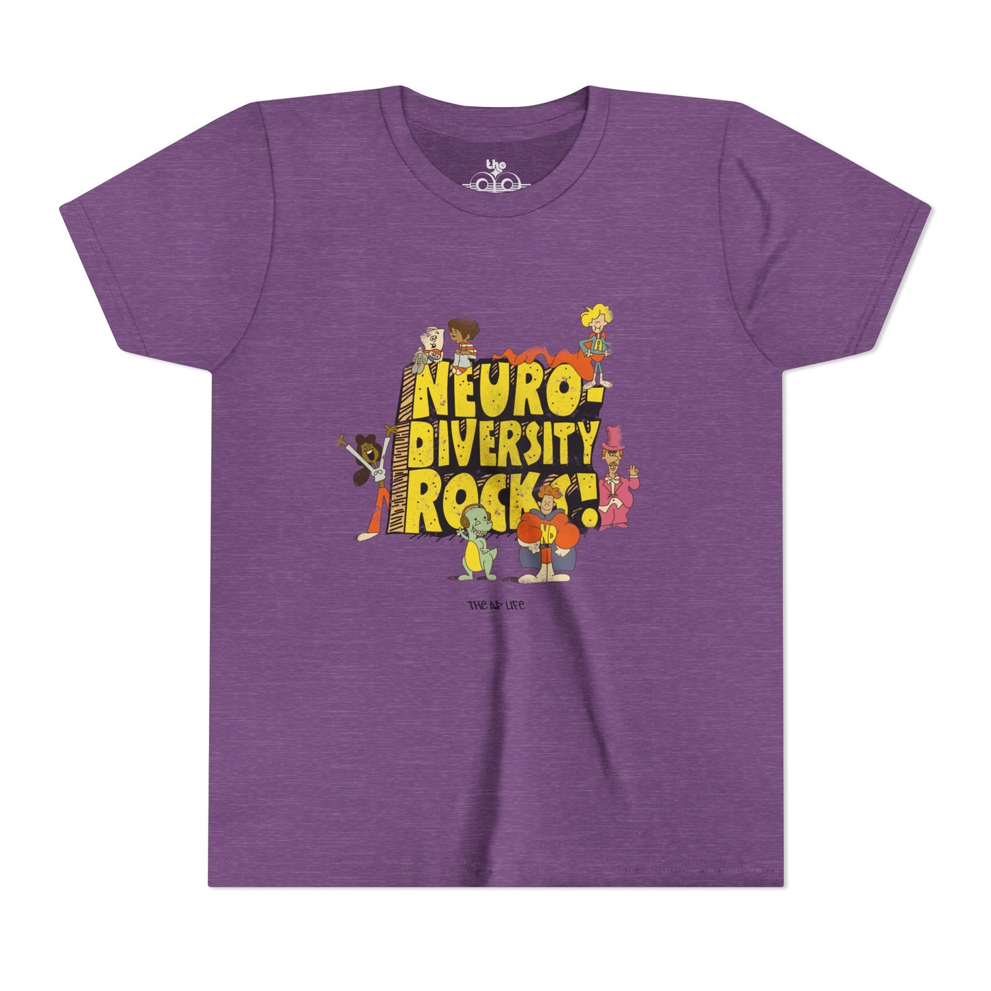 Neurodiversity Rocks - School House - Youth Unisex Jersey Tee